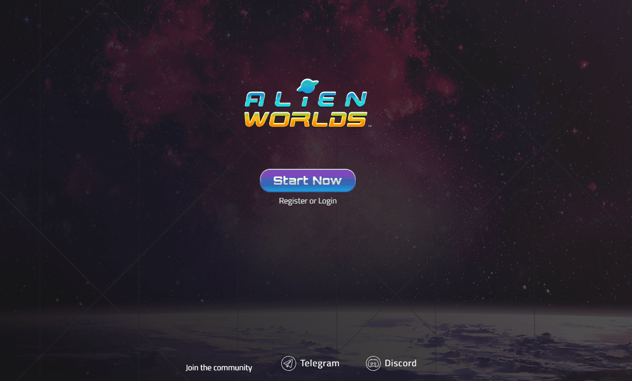 Alien Worlds Startseite