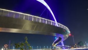 Dubai Water Canal Hanging Bridge