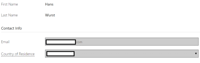 Ausgegrautes E-Mail-Feld in den Kontoeinstellungen von BitMEX