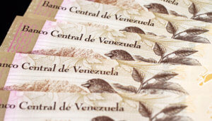 Venezolanische Geldscheine Bolivar