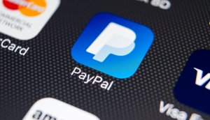 Das Symbol von paypal als app