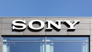 Sony Logo in Ballerup, Dänemark