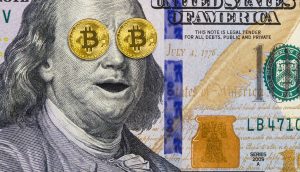 Dollar und Bitcoin