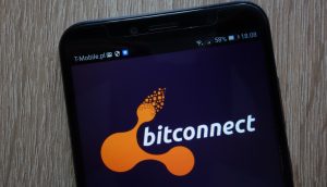 Bitconnect-Logo auf Smartphone