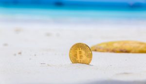 Bitcoin am Strand