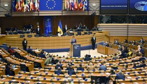 Sitzung im EU-Parlament.