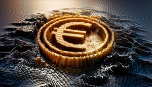 Digitales Logo des Euro