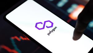 Polygon Logo auf Smartphone